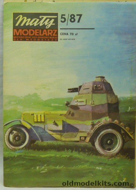 Maly Modelarz 1/25 Polish Armored Car Wz28 - (Wz-28), 5-87 plastic model kit